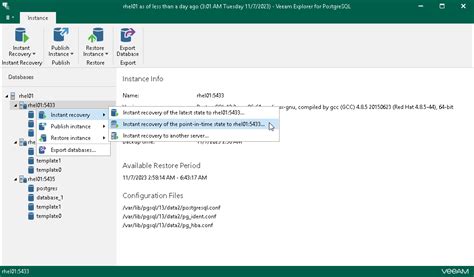 Step Launch Instant Recovery Wizard Veeam Backup Explorers Guide