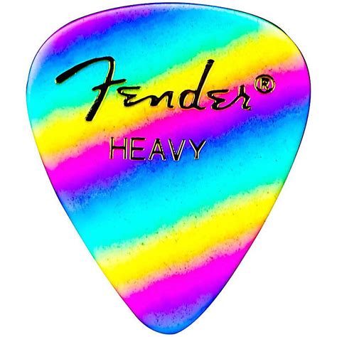 Fender Shape Premium Picks Thin Rainbow Celluloid Reverb