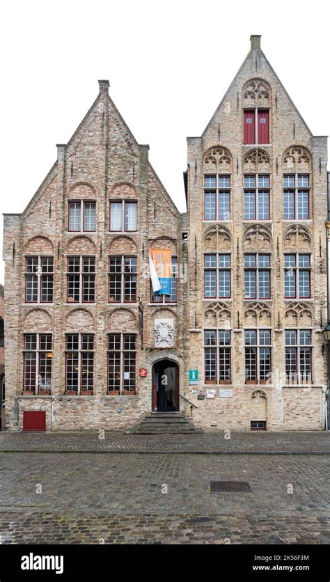 Damme Flemish Region Belgium 04 03 2021 Historical Facades In