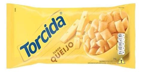 Biscoito Torcida Sabor Queijo 70 Gr Caixa Com 20 Unidades Lucky