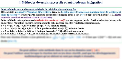 SOLUTION Chapitre 3 Cin Tique M Thodes De D Termination De L Ordre