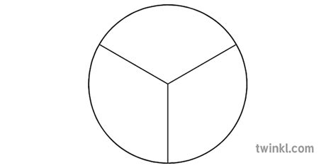 Circle Cut Into Thirds