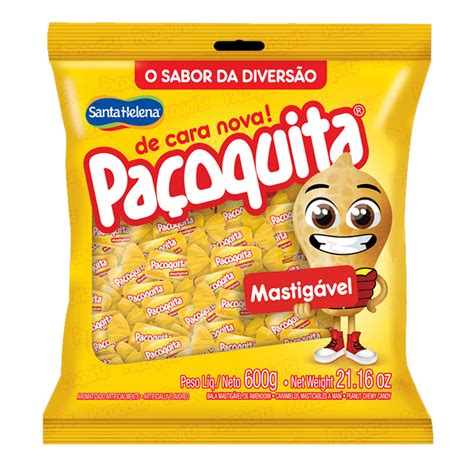 Bala Paçoquita Mastigável de Amendoim 600g Apollo Festas