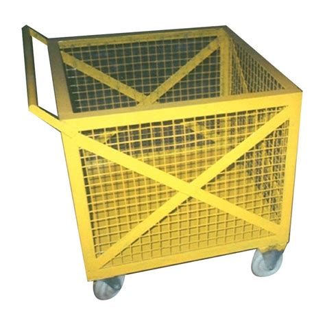 Wheels Yellow Mild Steel Cage Trolley Load Capacity Kg At Rs