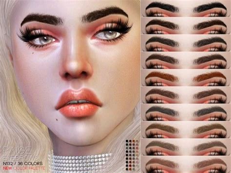 The Sims Resource Paige Eyebrows N132 By Pralinesims Sims 4