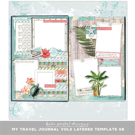 My Travel Journal Vol 02 Layered Template 08 Digital Art