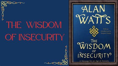 The Wisdom Of Insecurity Completel Audiobook By Alan Watts HD YouTube