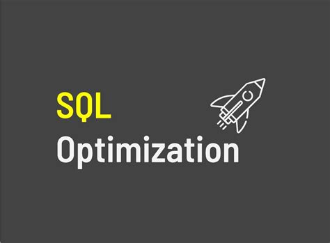 Sql Optimization Infographic