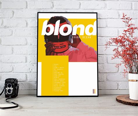 Frank Ocean Blonde Poster Frank Ocean Album Art Blonde Etsy