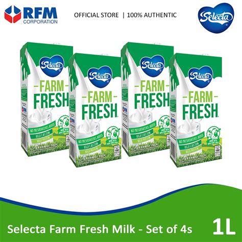 Selecta Farm Fresh Milk Liter Set Of S Shopee Philippines