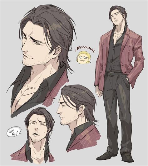 Pin By Noah On Character Design Male Yakuza Anime