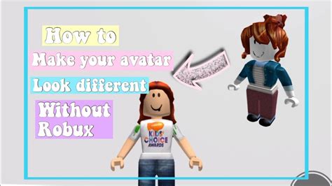 How To Make A Cool Roblox Avatar Without Any Robux Youtube Bec