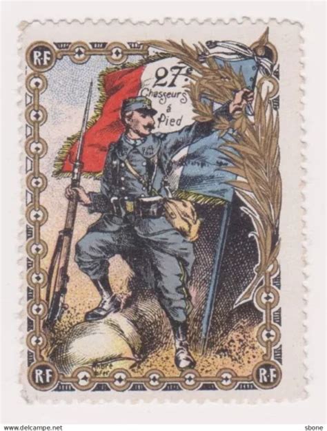 Vignette Militaire Delandre Me Bataillon De Chasseurs Pied Eur