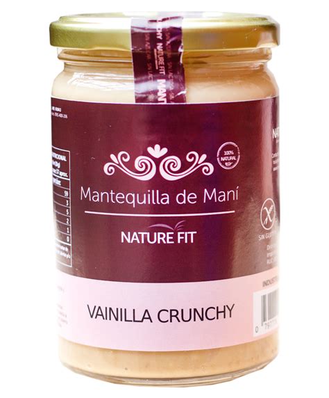 MANTEQUILLA DE MANI VAINILLA CRUNCHY 370GR NATURE FIT FCO Superseis