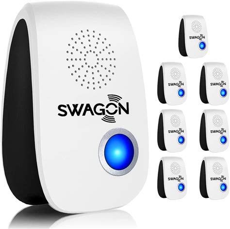 Swagon 2022 Upgraded Ultrasonic Pest Repeller Pest Repellent 8 Pack