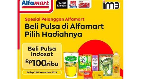 Promo Terbaru Di Alfamart Hingga Akhir November 2024 Beli Pulsa Gratis