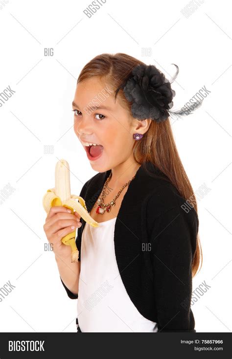 Girl Eating Banana Image & Photo (Free Trial) | Bigstock