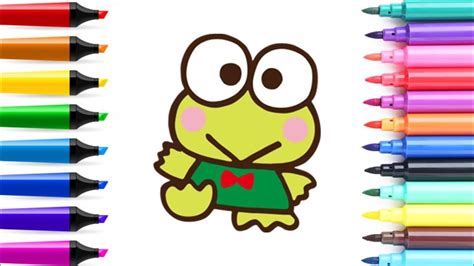 How To Draw Keroppi Easy Step By Step Youtube