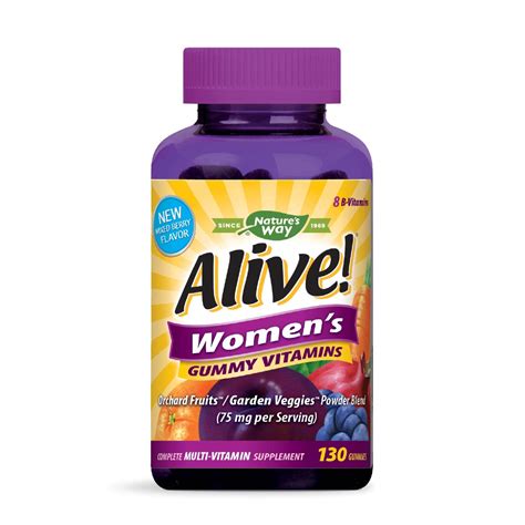 Natures Way Alive Womens Gummy Multivitamins Vitamins Minerals