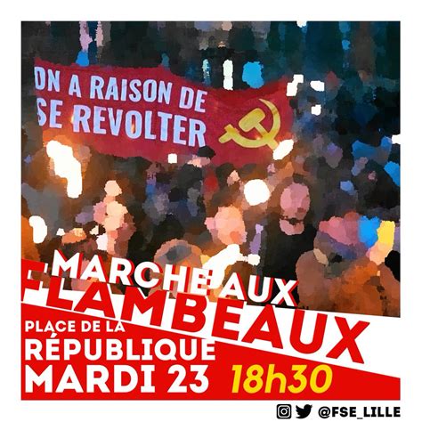 FSE Lille on Twitter Rendez vous mardi 23 à 18h30 place de la