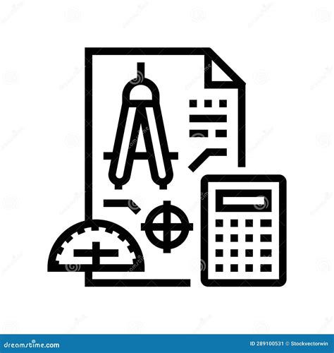 Drafting And Architectural Tools Sketch Vector Illustration