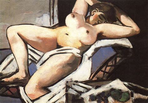 Artwork Replica Reclining Nude By Max Beckmann