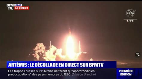 Mission Artemis la fusée de la Nasa décolle en direction de la Lune