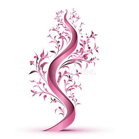 Pink Ribbon a Symbol of Hope and Strength Stock Illustration ...