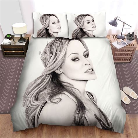 Kylie Minogue Black And White Bedding Sets Duvet Cover Flatsheet T