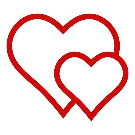 Heart Double Logo Two 2 Love Icon Valentine Happy Day 20718073 Vector