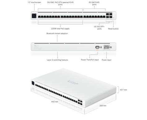 Ubiquiti Uisp S Pro Uisp Switch Pro Xgigabit X V Passive Poe