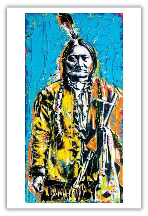 Print 12x18 Sitting Bull Lakota Leader Warrior Buffalo Bills Wild