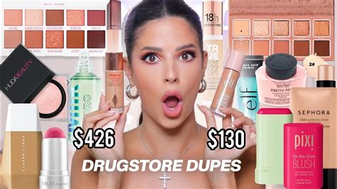 Full Face Testing VIRAL Drugstore Dupes 2022 Drugstore Vs High End