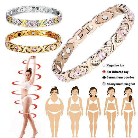 Pulsera Magn Tica De Terapia Extra Ble Para Mujer Brazalete Curativo