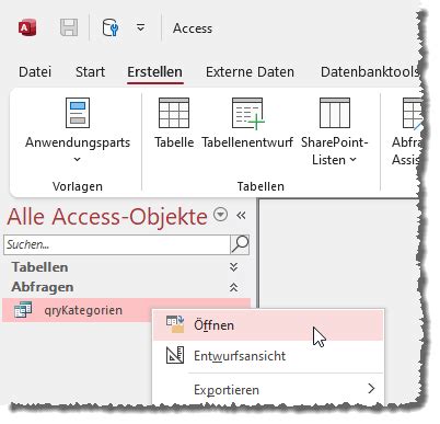 Abfragen basics Einführung Access basics