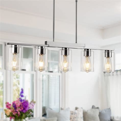 WILON Pendant Lighting For Kitchen Island 5 Light Dining Room Light