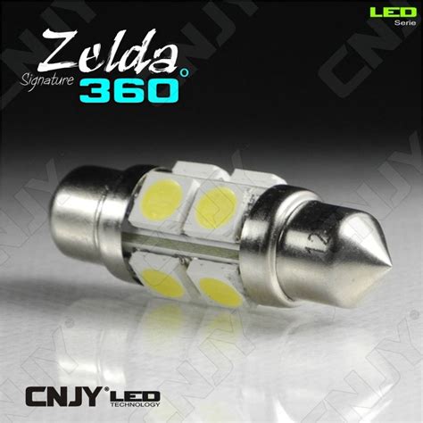 AMPOULE LED AUTO NAVETTE C5W 36mm 360 ZELDA FULL SMD 5050 AUTO MOTO