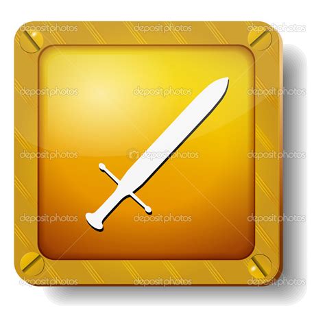 Golden Sword Icon Stock Vector Image By ©bslexx 26766053