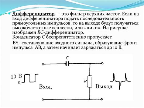 RC-фильтры низких и высоких частот - презентация онлайн