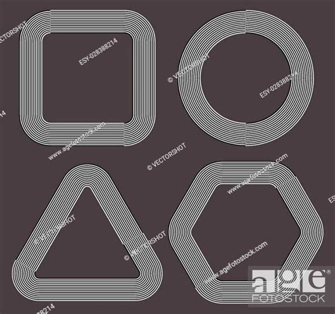 Checkered Chequered Border Frame Isolated Vector Art Stock Vector