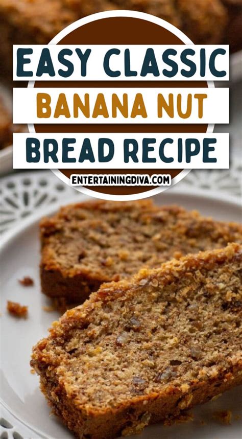 Easy Classic Banana Nut Bread With Streusel Topping