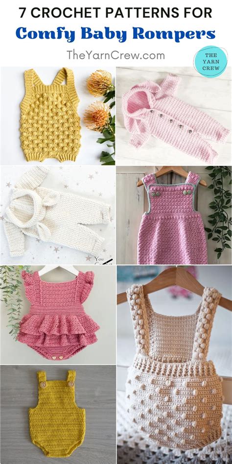 7 Comfy Crochet Baby Romper Patterns The Yarn Crew