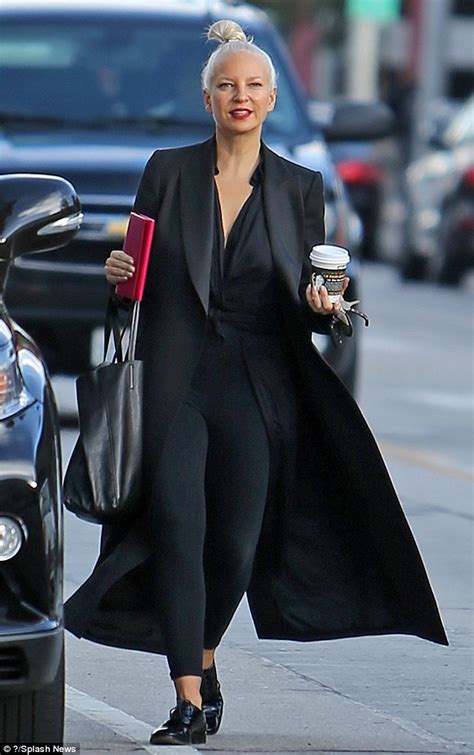 Sia Shows Off Her Pretty Face As She Heads Out On A Coffee Run Daily