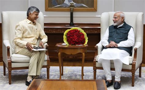 Cm Of Andhra Pradesh Meets Pm Prime Minister Of India