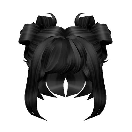 Roblox Black Bun Hair