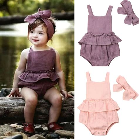 Bodysuits Roupas de Algodão Meninas Infantil Bonito Da Criança Do Bebê