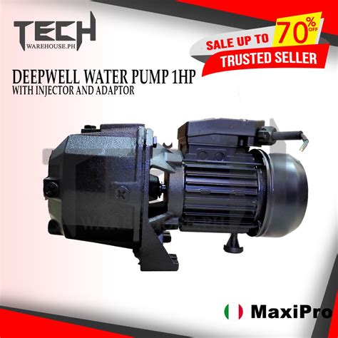 MAXIPRO Deep Well Water Pump 1HP With Injector And Adapter Shopee