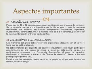 Gu A Para Hacer Un Focus Group Ppt