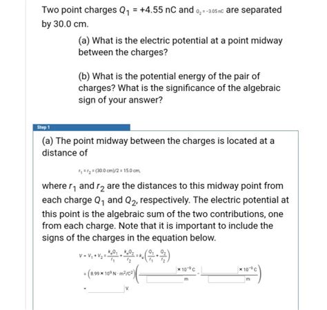 Equation For The Electric Potential Energy Between Two Point Charges