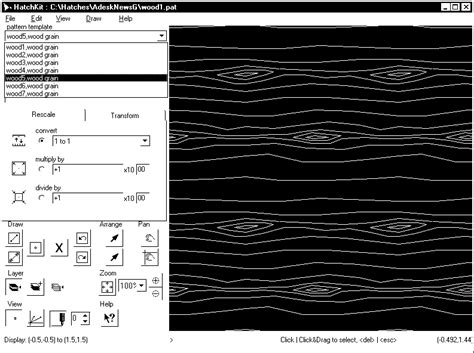 Wood Grain Hatch Patterns AutoCAD